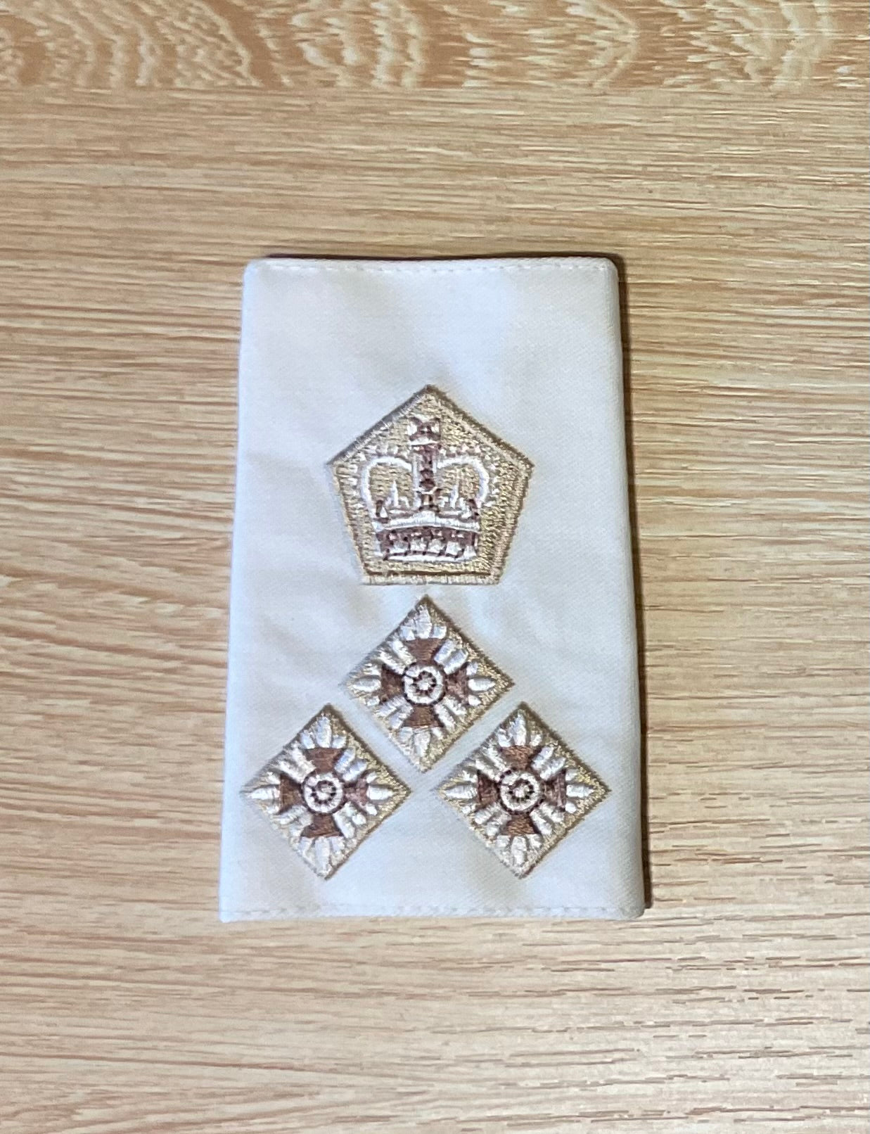 Rank Slide REME with Queens Crown (Parchment)