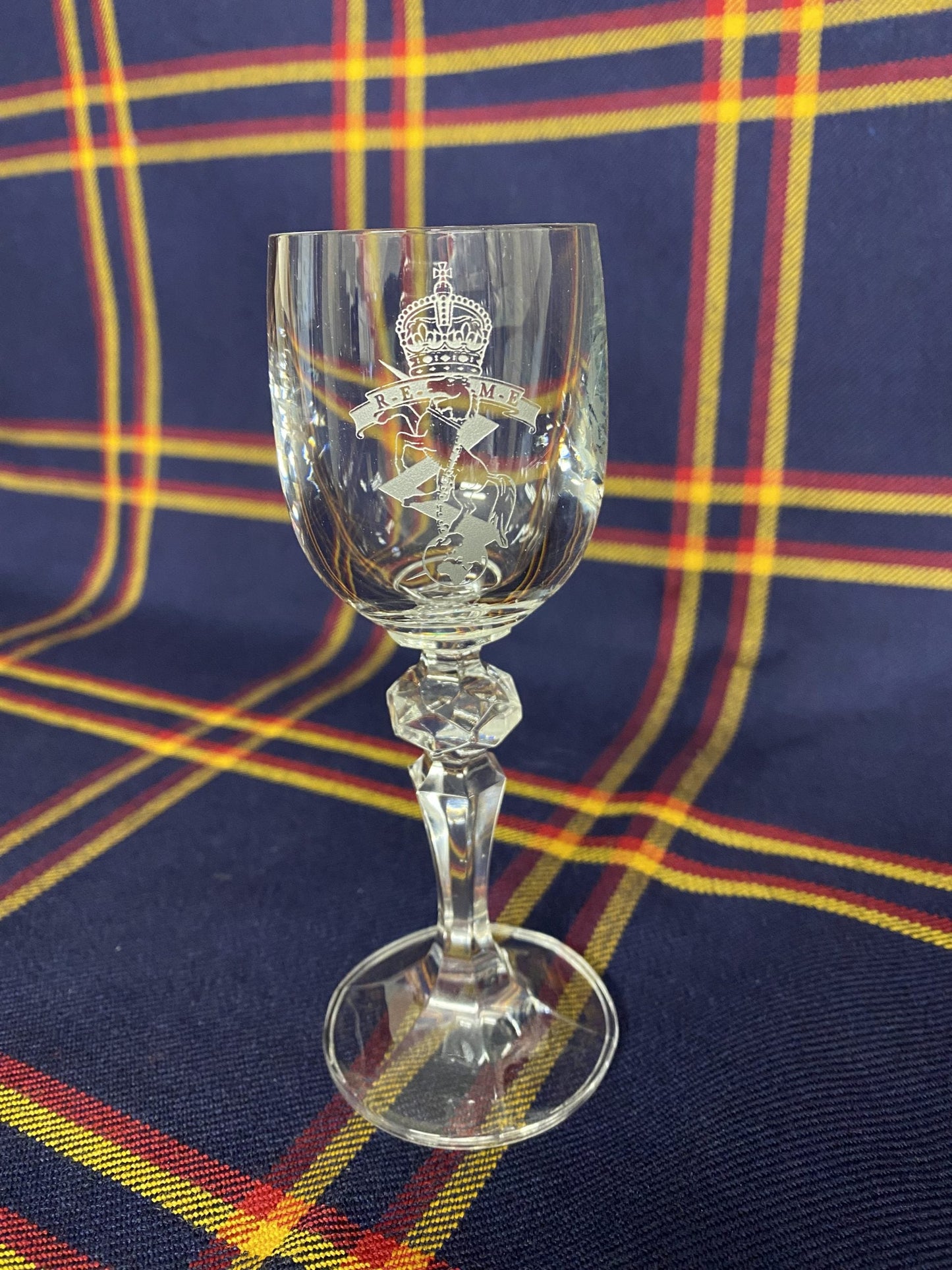 REME Port Glass with Decorative Stem