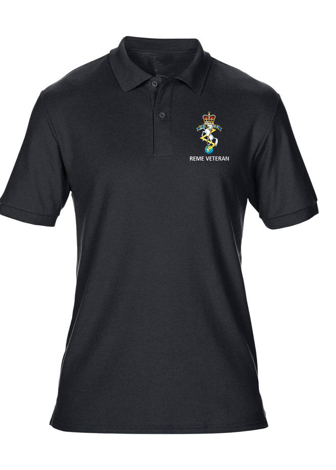 REME Veteran Polo Shirt - Black