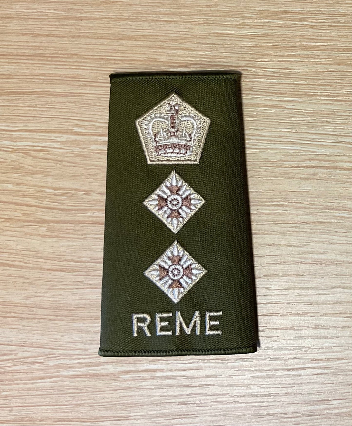 Rank Slide REME with Queens Crown (Olive)