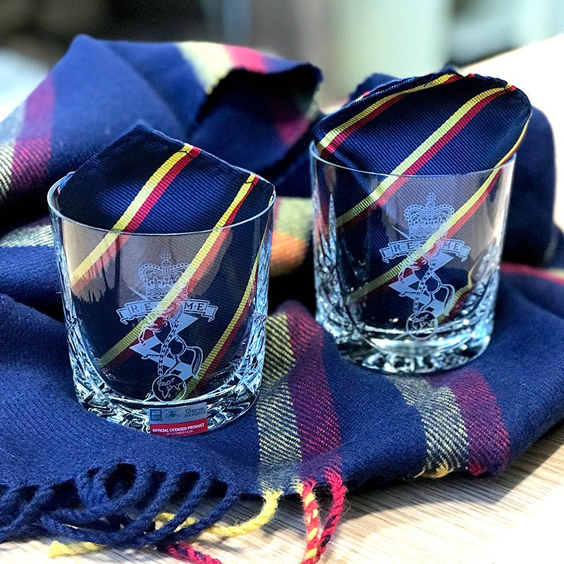 REME Whisky Crystal Cut Cumbria Glasses Boxed