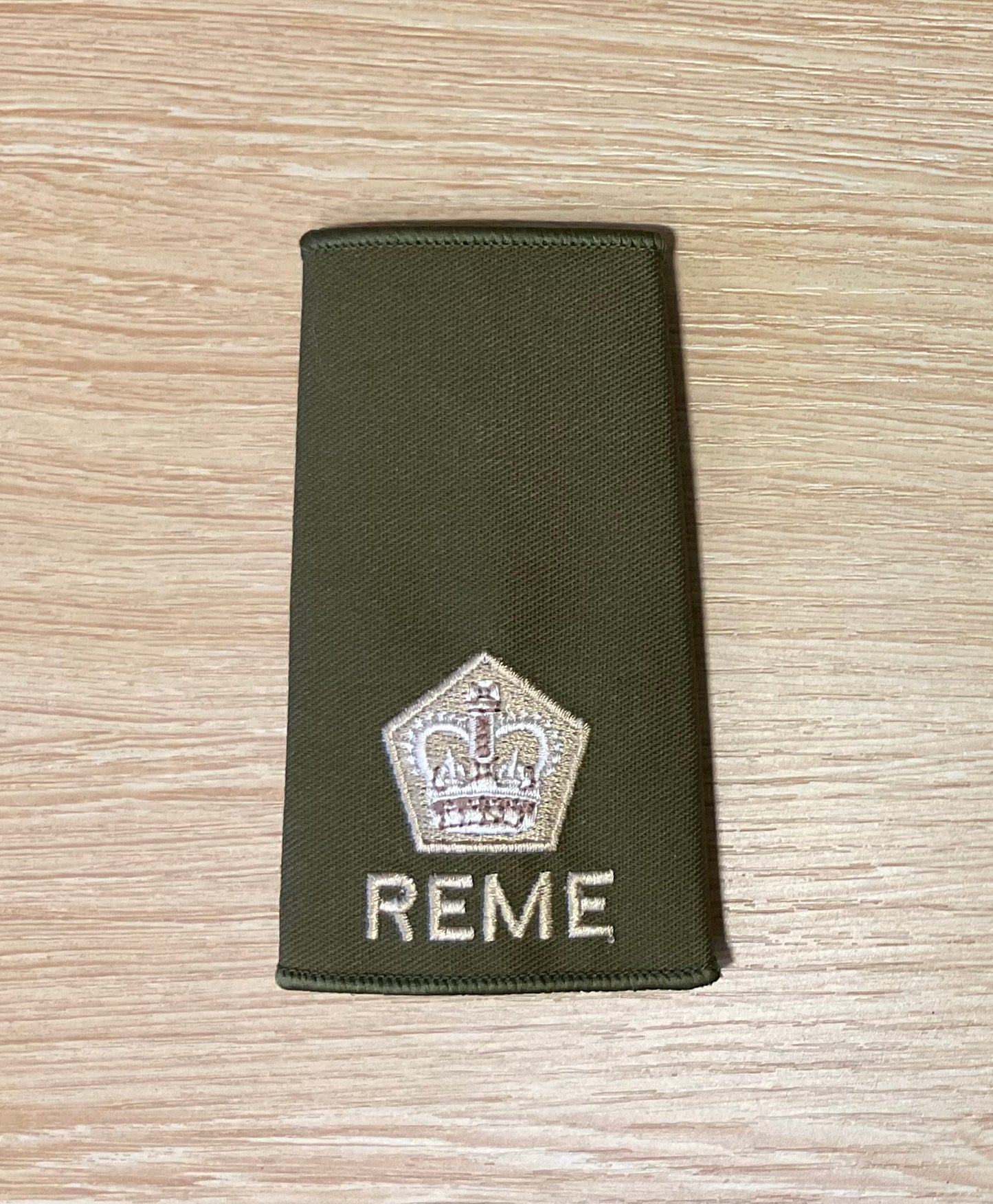 Rank Slide REME with Queens Crown (Olive)