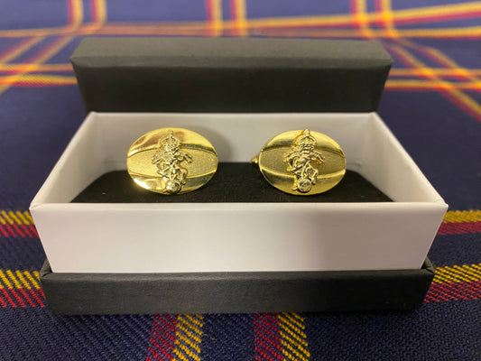 REME Cufflinks Raised Badge - Oval