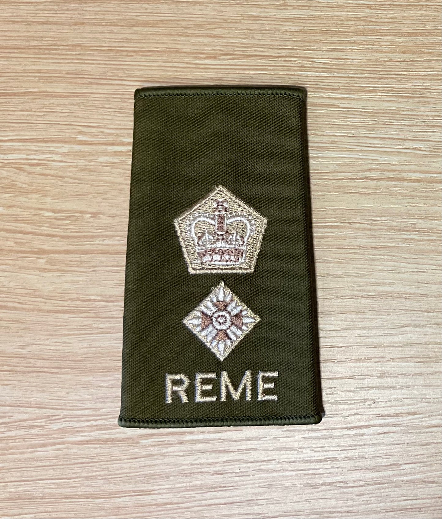 Rank Slide REME with Queens Crown (Olive)