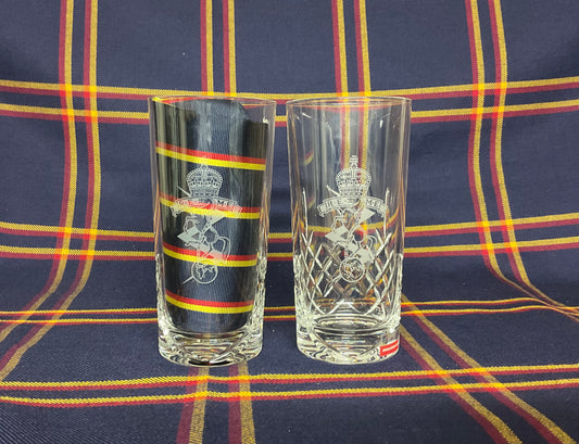 REME Tall Crystal Cut Glasses Boxed