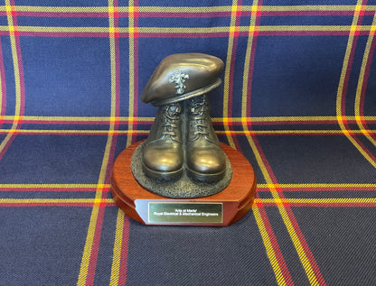 Boots with REME Beret QC - Engraved - No Spanner