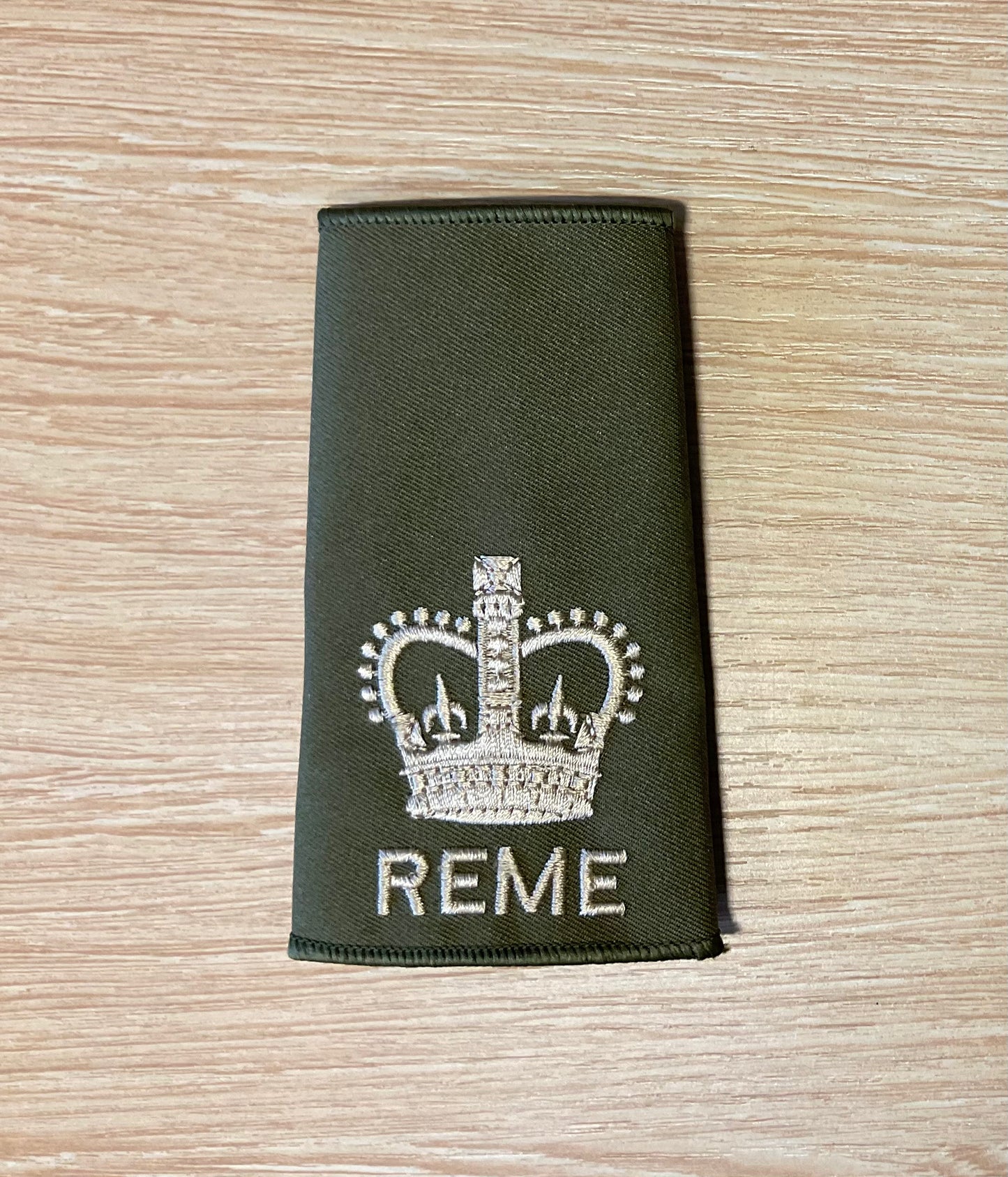 Rank Slide REME with Queens Crown (Olive)