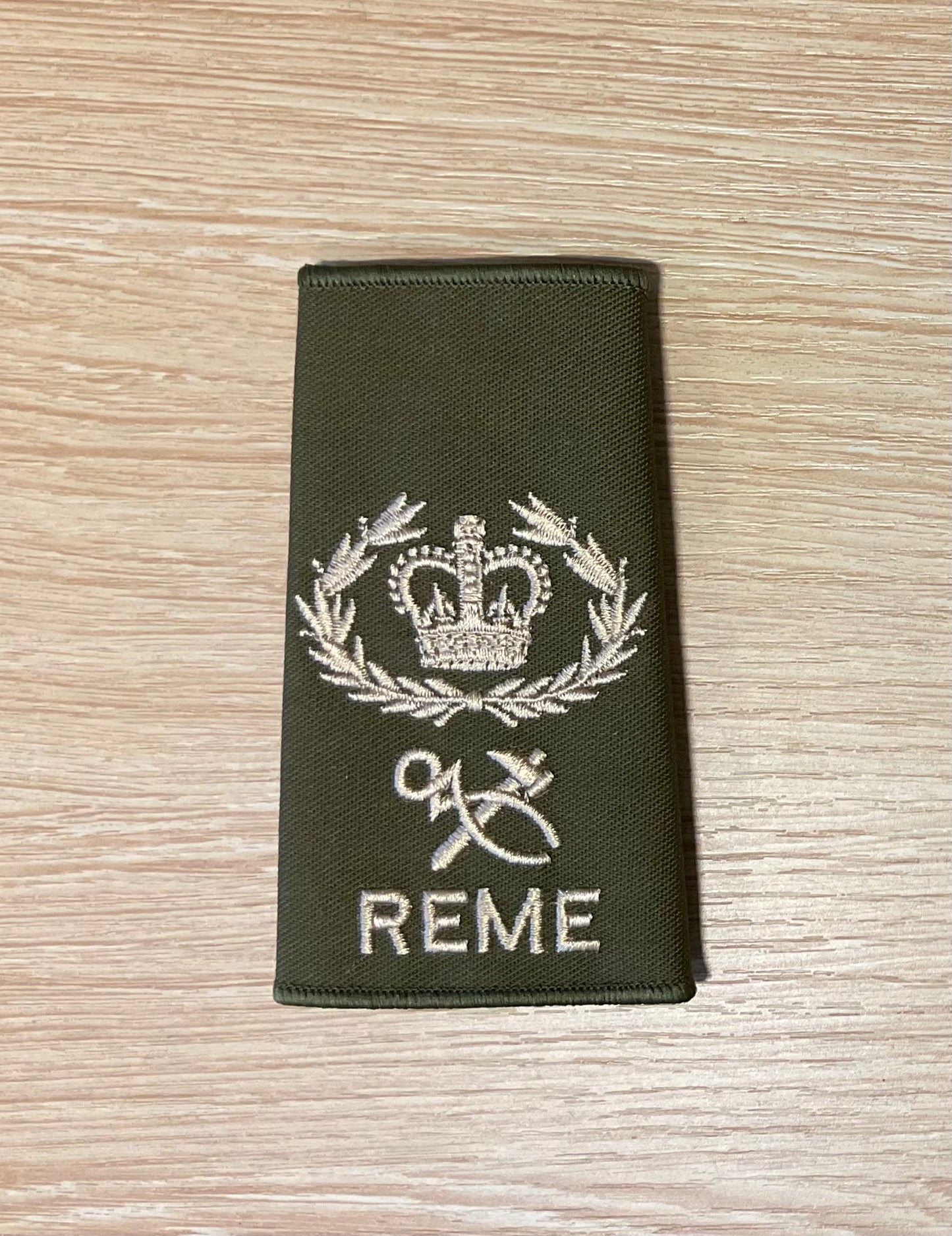 Rank Slide REME with Queens Crown (Olive)