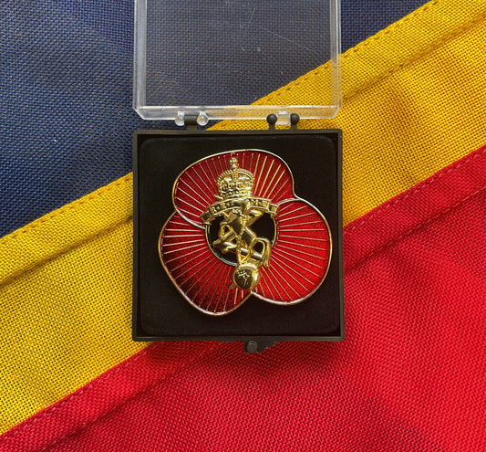 REME Poppy Pin (Red and Gold) Boxed