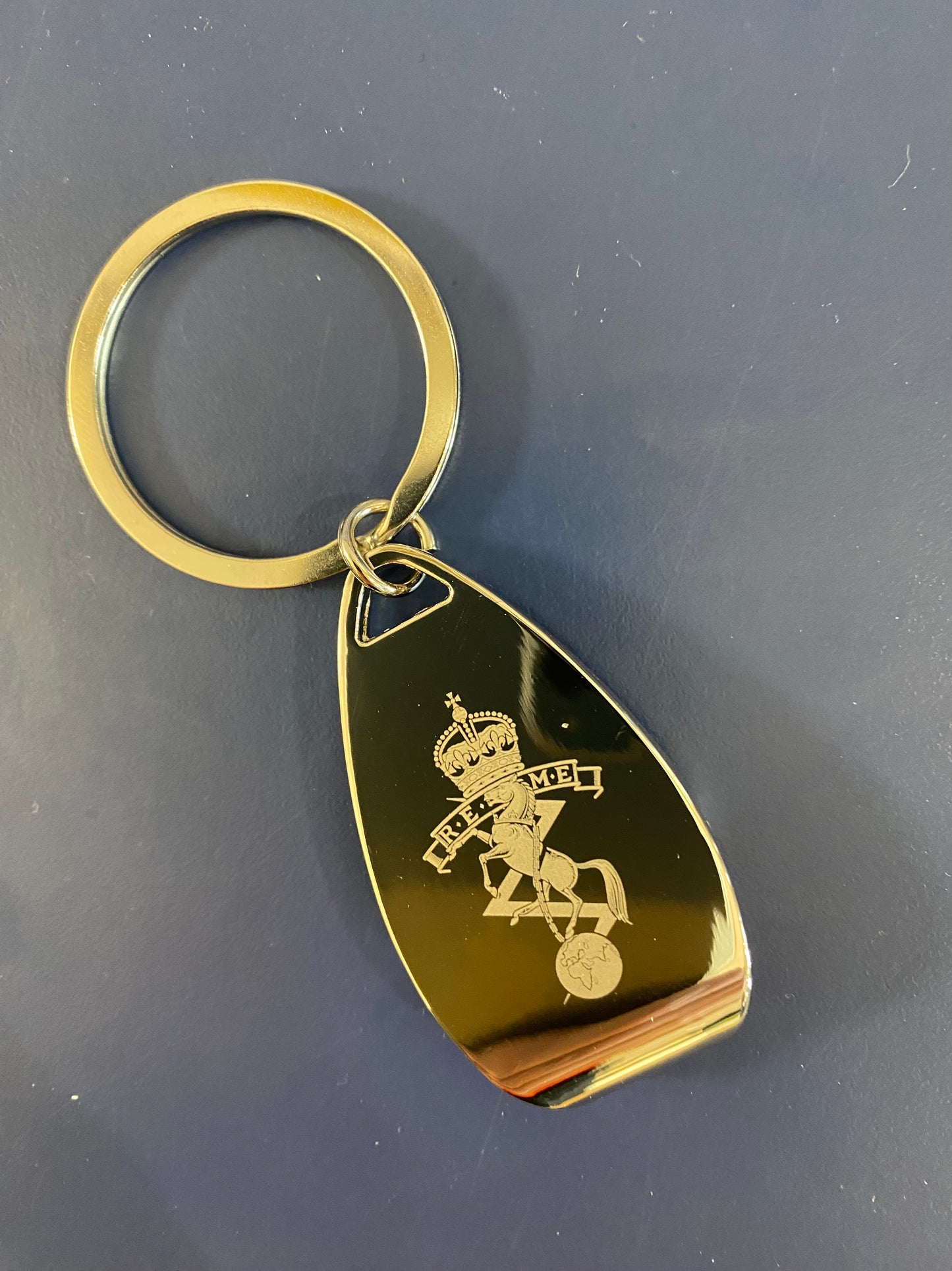 REME Engraved Vanguard Bottle Opener Keyring