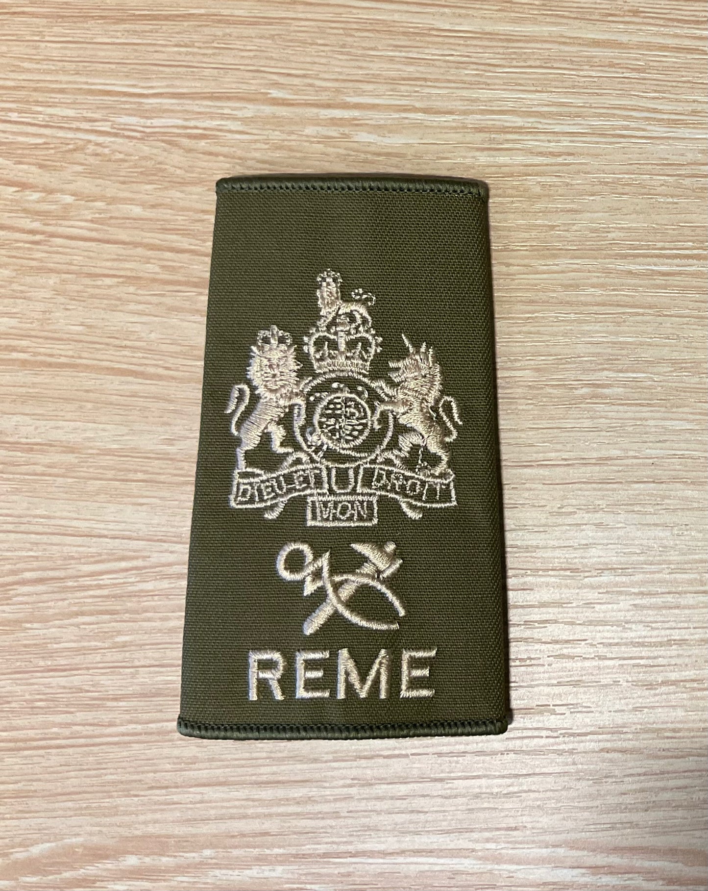 Rank Slide REME with Queens Crown (Olive)