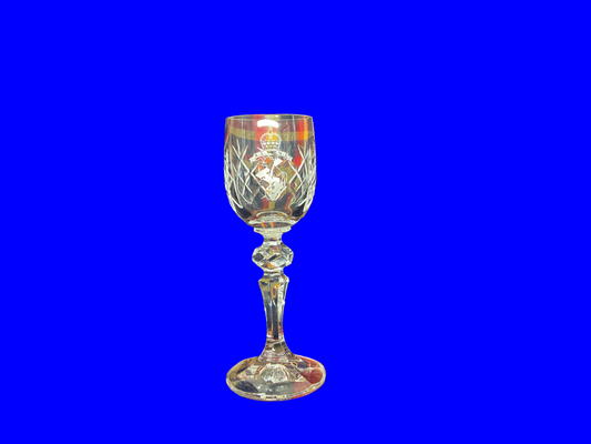 SALE - 6 REME Port Glass with Decorative Stem