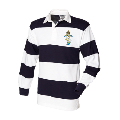 REME Rugby Shirt - White/Navy Stripe
