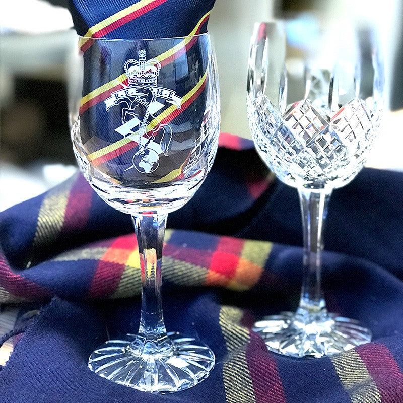 REME Crystal Cut Cumbria Wine Glasses