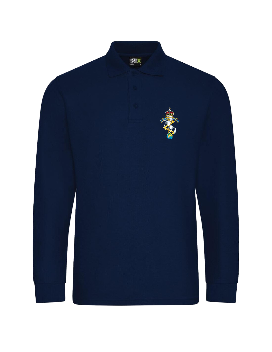 REME Pro Long Sleeve Polo Shirt - Navy