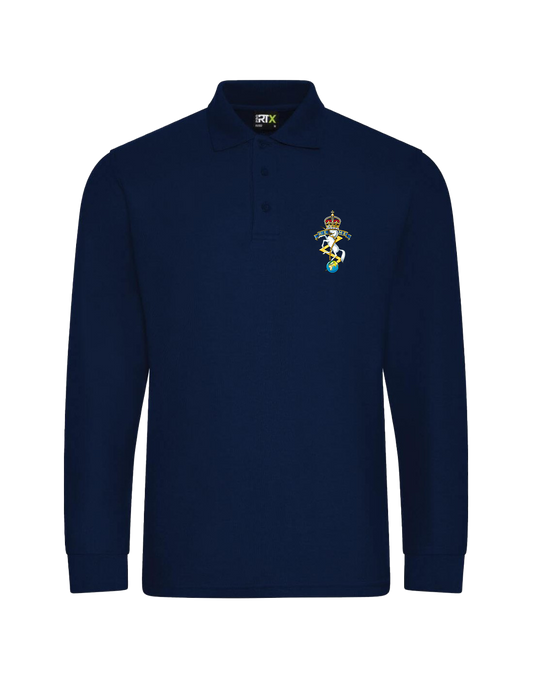 REME Pro Long Sleeve Polo Shirt - Navy