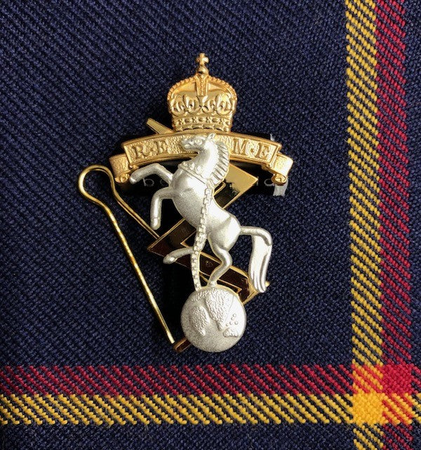 REME Cap Badge For Forage Cap - Kings Tudor Crown