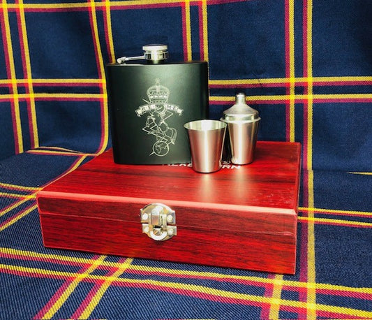 REME Hipflask & Two Thimble Cups