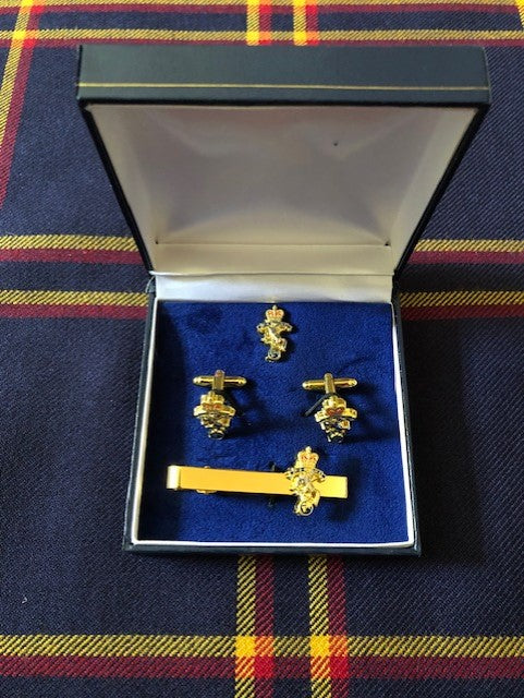REME Badge Cufflinks, Tie and Pin Set