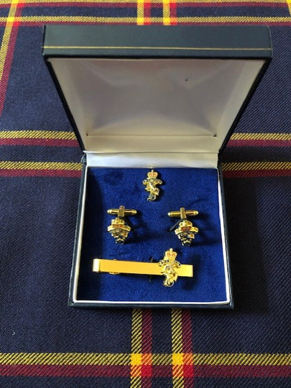 REME Badge Cufflinks, Tie and Pin Set