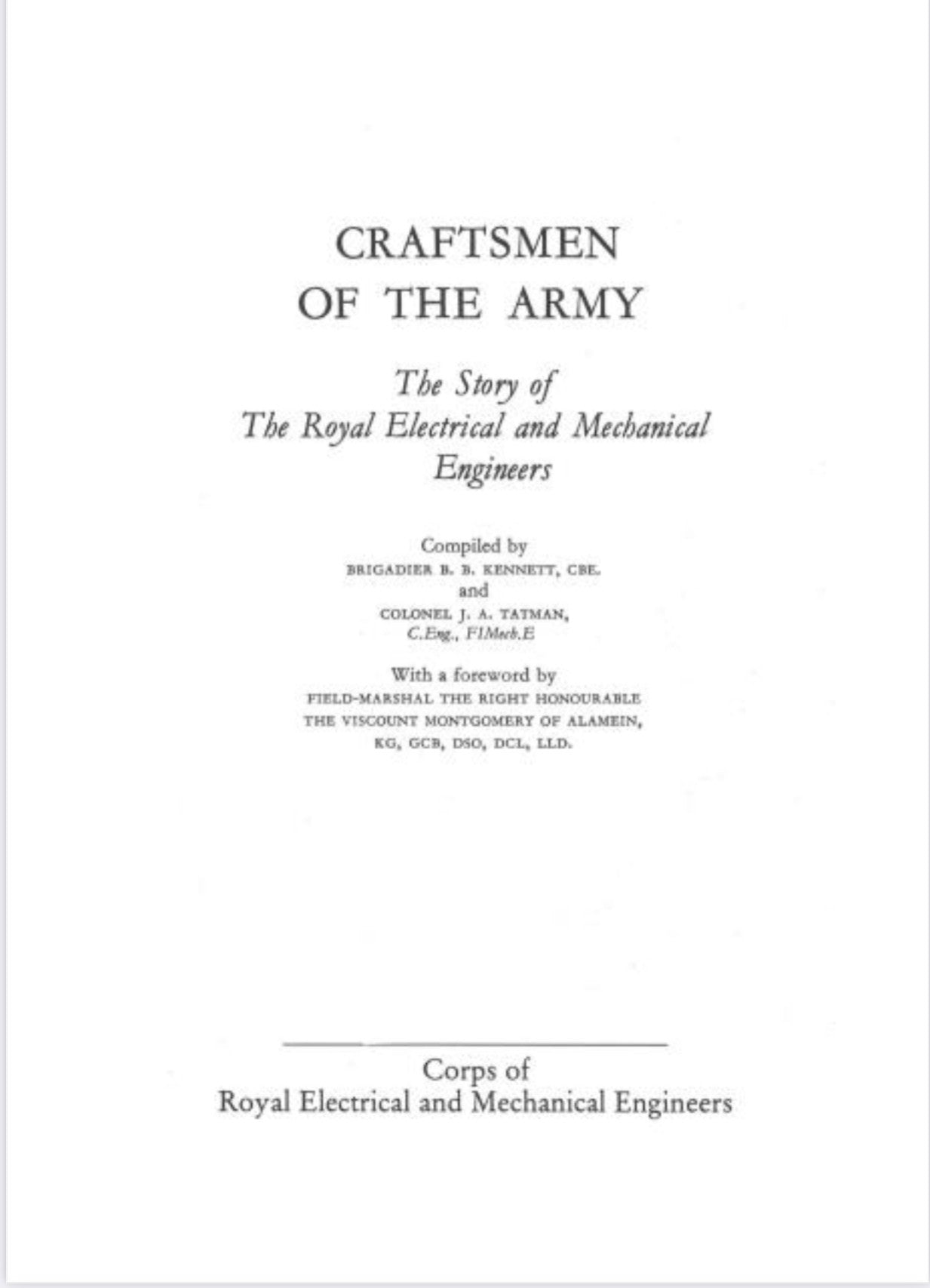 Craftsmen Of The Army Vol 1 - Digital Download