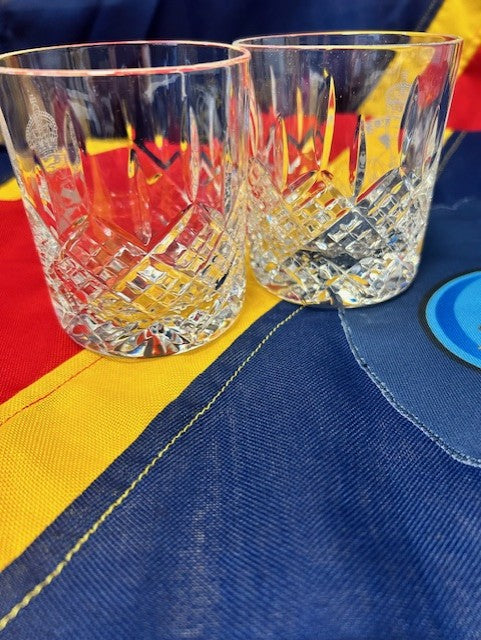 REME Bohemia Crystal Decanter & 2 Matching Glasses